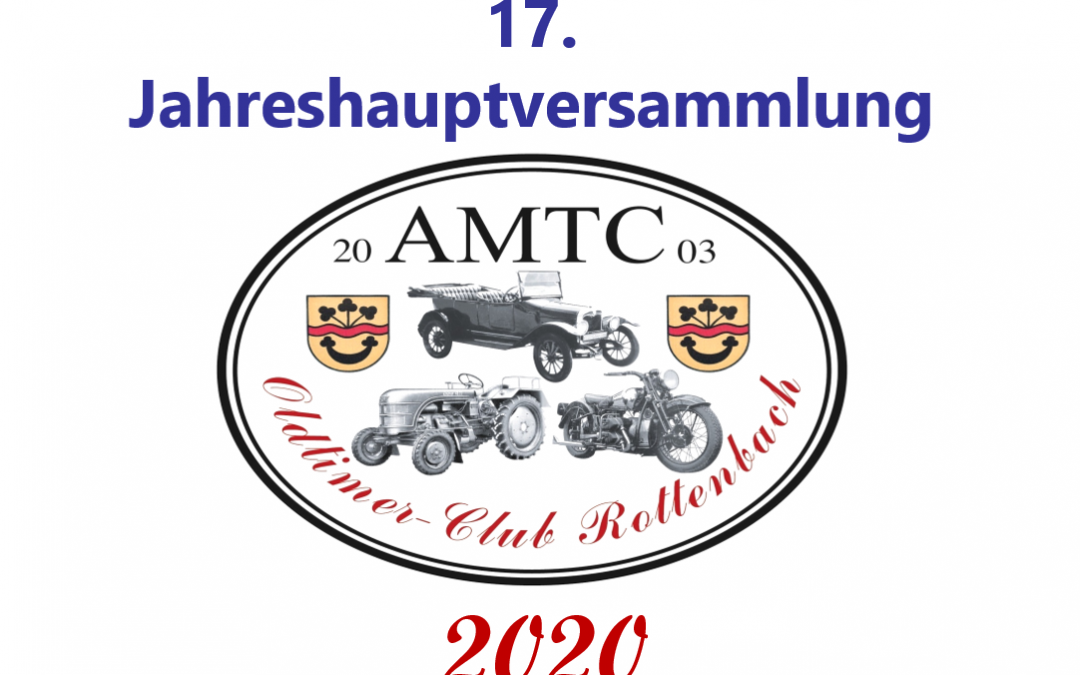 AMTC Jahreshauptversammlung 2020