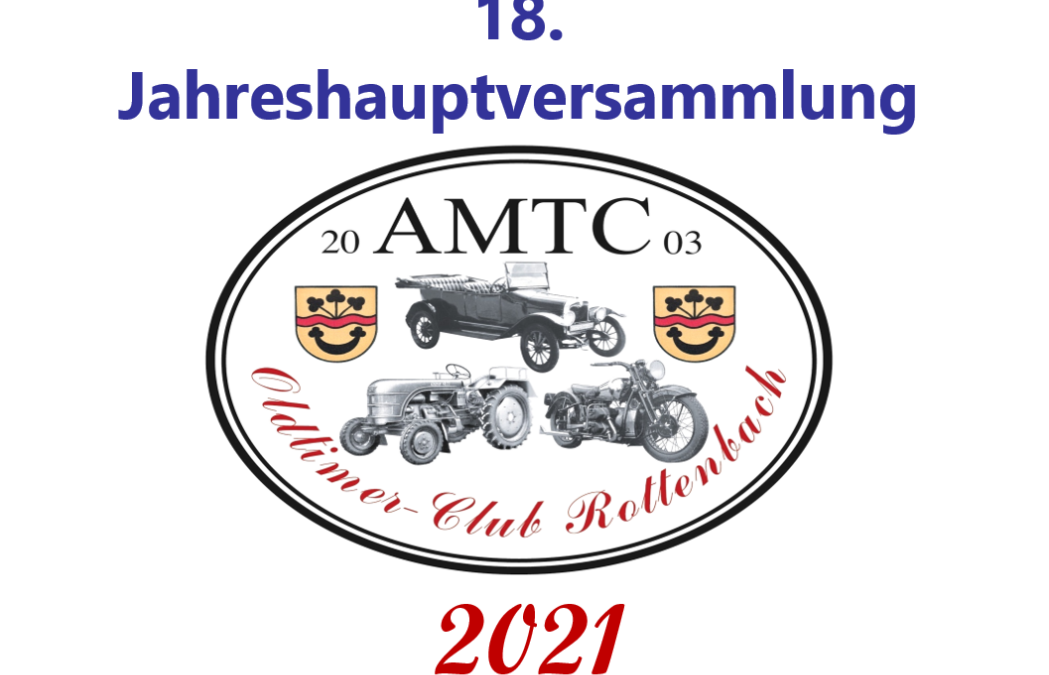 AMTC Jahreshauptversammlung 2021
