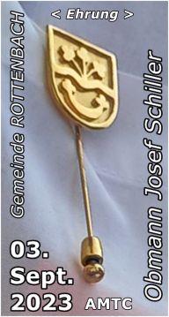 Goldene Ehrennadel für Obmann Schiller