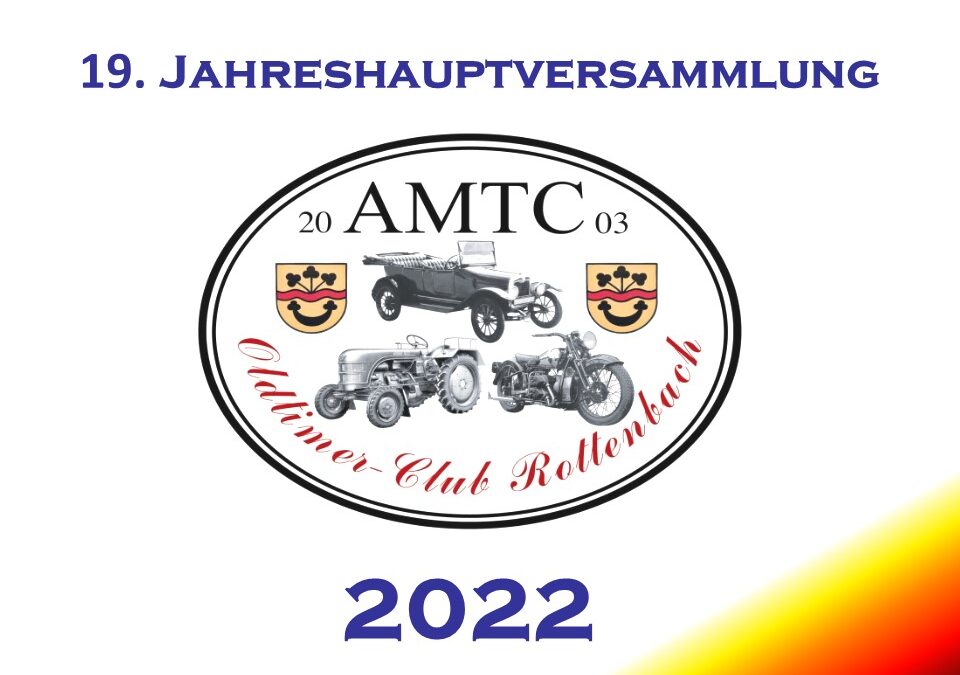 AMTC Jahreshauptversammlung 2022